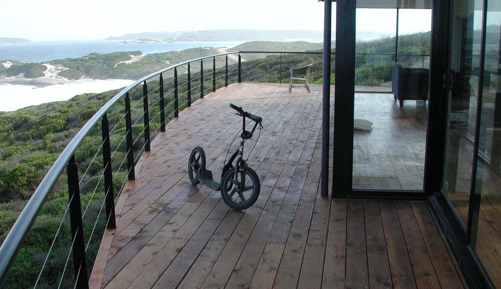 scooter on deck